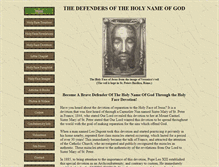 Tablet Screenshot of holyfacedevotion.com